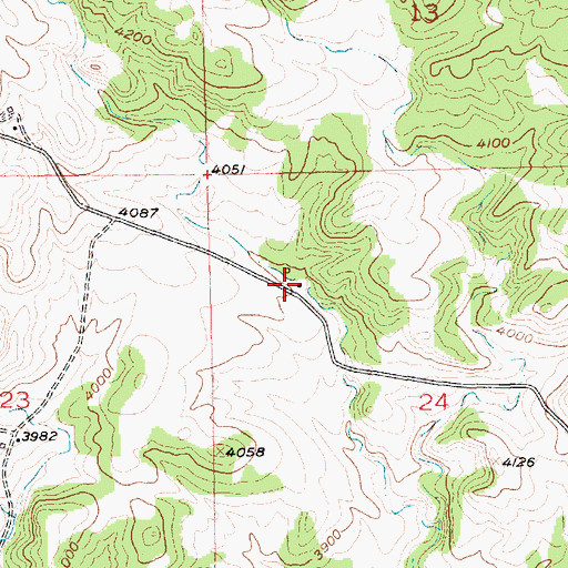 Topographic Map of 01S17E24BCAA01 Well, MT