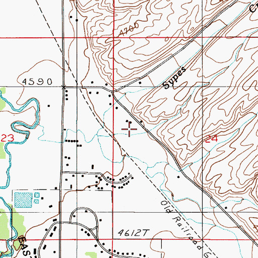 Topographic Map of 01S05E24BC__01 Well, MT