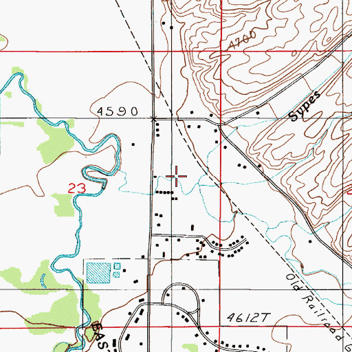 Topographic Map of 01S05E23AD__02 Well, MT
