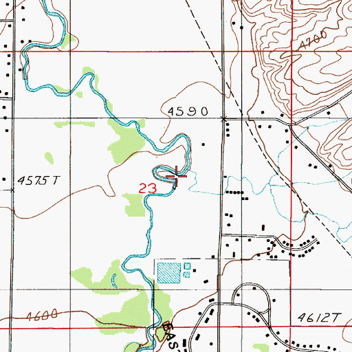 Topographic Map of 01S05E23AC__01 Well, MT