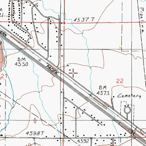 Topographic Map of 01S05E22BC__01 Well, MT