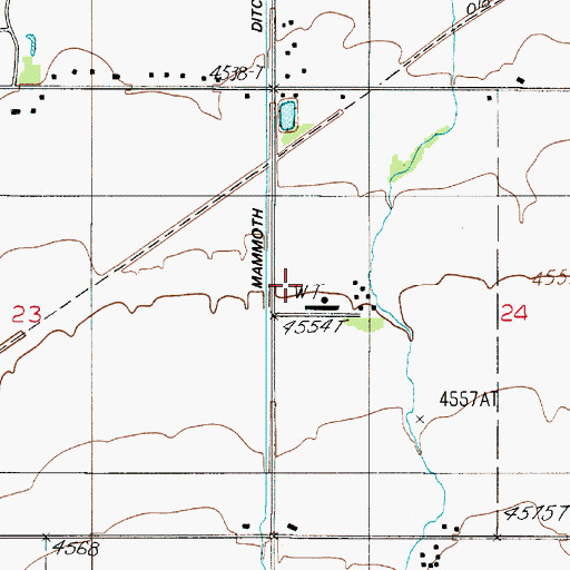 Topographic Map of 01S04E24BC__01 Well, MT