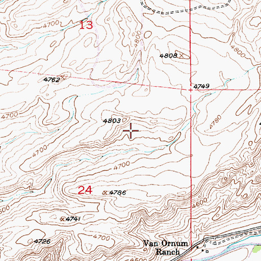 Topographic Map of 01S10E24A___01 Well, MT