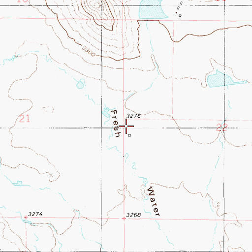 Topographic Map of 01S57E24DAA_01 Well, MT