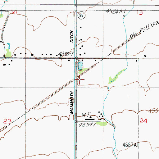 Topographic Map of 01S04E24BB__01 Well, MT