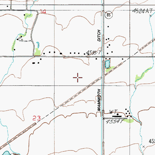 Topographic Map of 01S04E23AA__01 Well, MT
