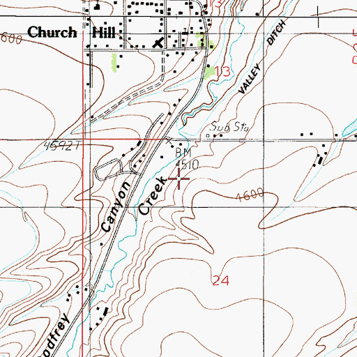 Topographic Map of 01S03E24BA__01 Well, MT