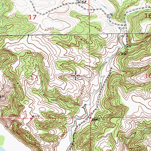 Topographic Map of 01S17E20CBAD01 Well, MT