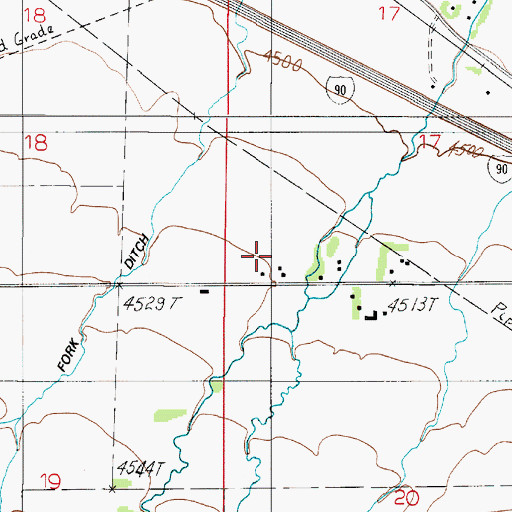 Topographic Map of 01S05E17CC__01 Well, MT