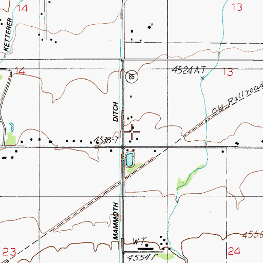 Topographic Map of 01S04E13CC__01 Well, MT