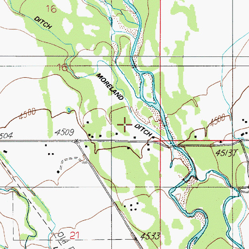 Topographic Map of 01S04E16DD__01 Well, MT