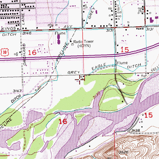 Topographic Map of 01S26E16ADDA01 Well, MT