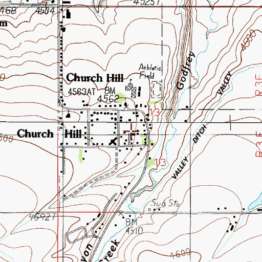 Topographic Map of 01S03E13CA__01 Well, MT
