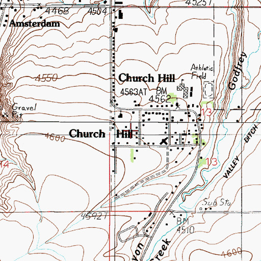 Topographic Map of 01S03E13CB__03 Well, MT