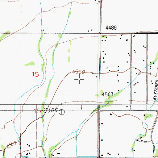 Topographic Map of 01S04E15AD__01 Well, MT