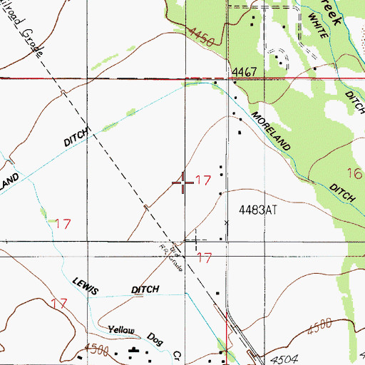 Topographic Map of 01S04E17AD__01 Well, MT