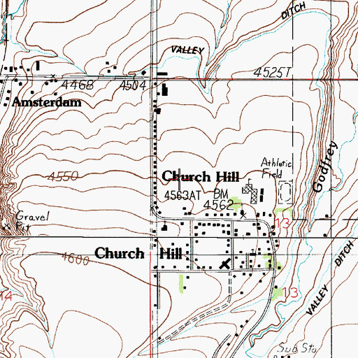 Topographic Map of 01S03E13BC__01 Well, MT
