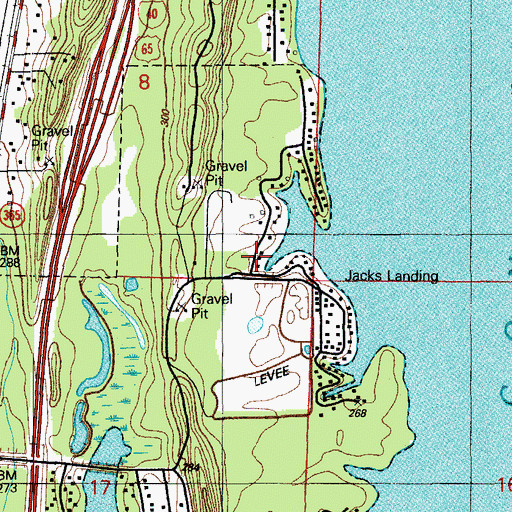 Topographic Map of Roberts Pond, AR