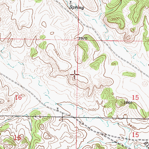 Topographic Map of 01S41E02AABB01 Well, MT