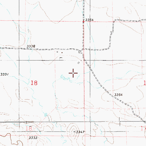 Topographic Map of 01S58E18ADD_01 Well, MT