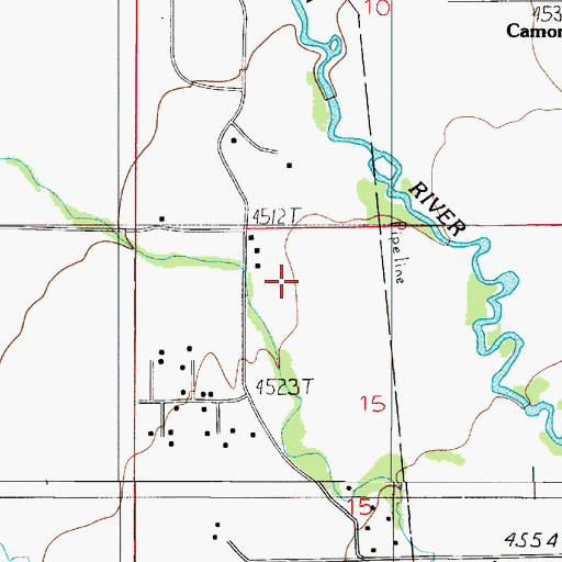 Topographic Map of 01S05E15BA__01 Well, MT