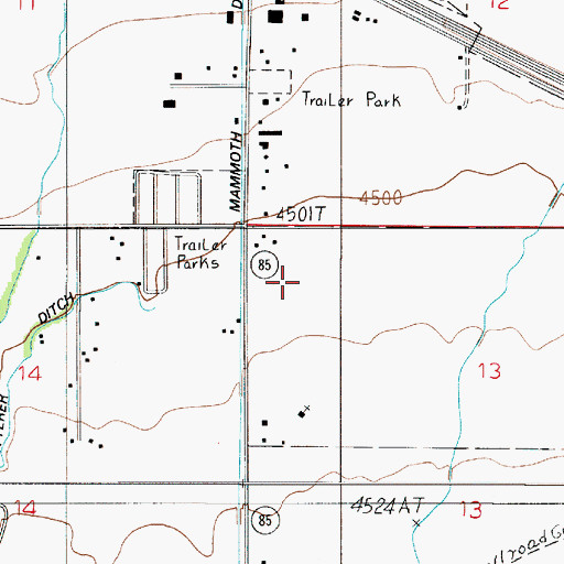 Topographic Map of 01S04E13BB__01 Well, MT