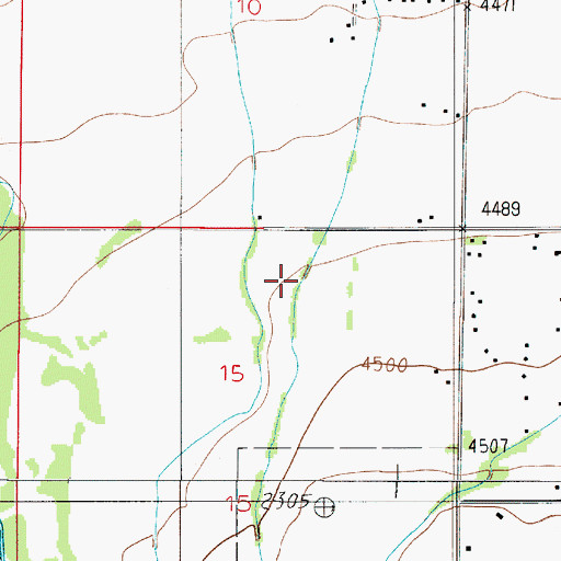 Topographic Map of 01S04E15AB__01 Well, MT