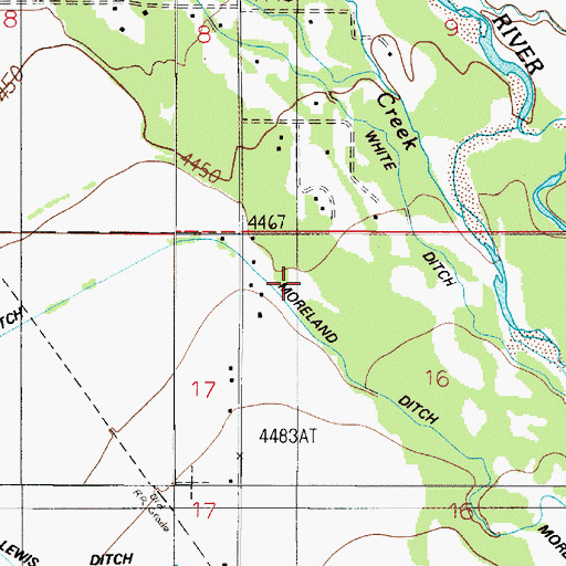 Topographic Map of 01S04E16BB__01 Well, MT