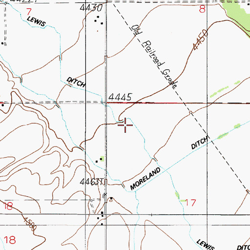 Topographic Map of 01S04E17BB__01 Well, MT