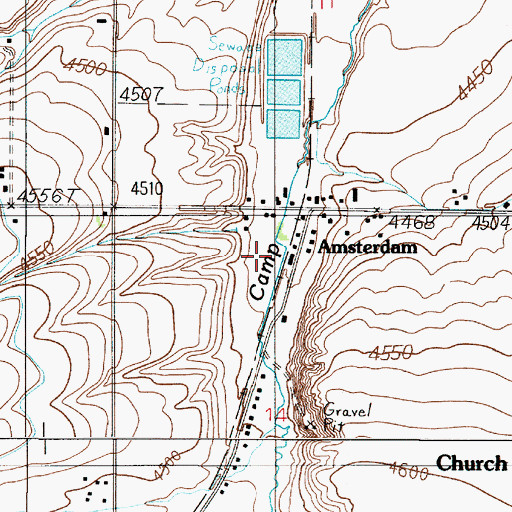 Topographic Map of 01S03E14BA__01 Well, MT