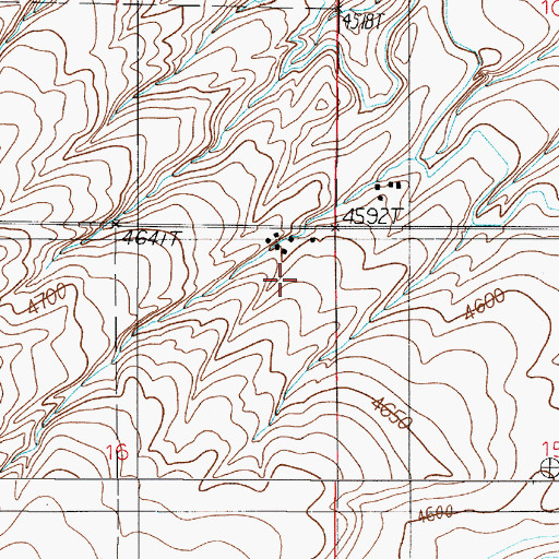 Topographic Map of 01S03E16AA__01 Well, MT