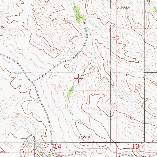 Topographic Map of 01S57E17BCB_01 Well, MT