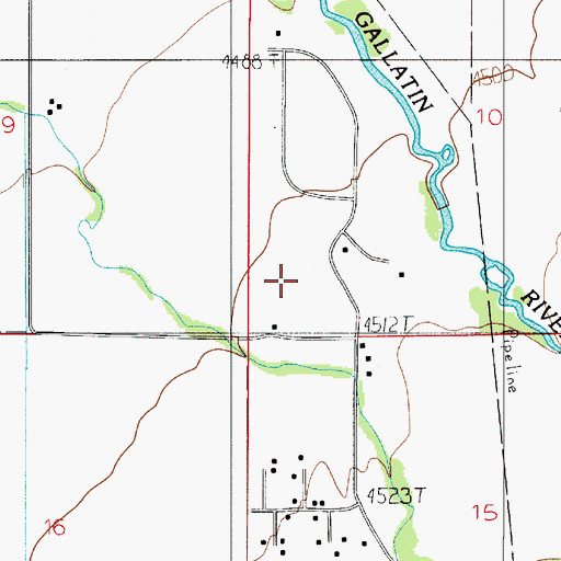 Topographic Map of 01S05E10CC__01 Well, MT
