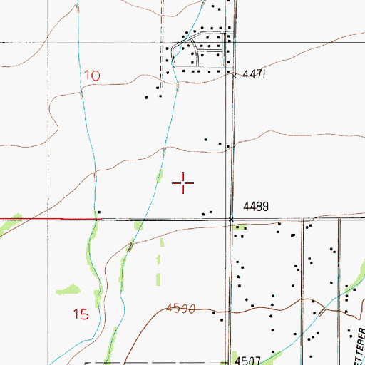 Topographic Map of 01S04E10DD__01 Well, MT