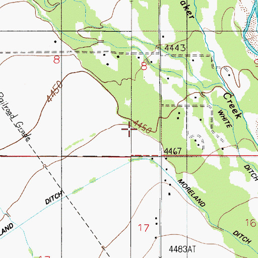 Topographic Map of 01S04E08DA__02 Well, MT