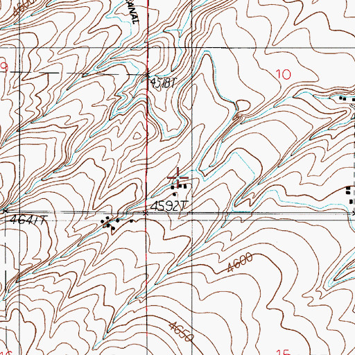 Topographic Map of 01S03E10CC__01 Well, MT