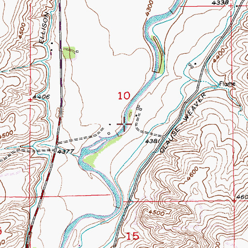Topographic Map of 01S14E10CAAD01 Well, MT