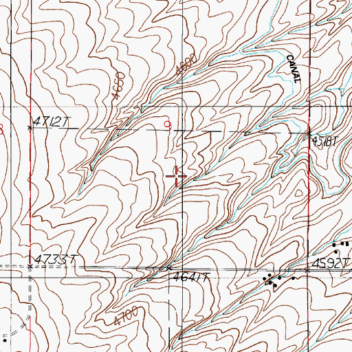 Topographic Map of 01S03E09DBC_01 Well, MT