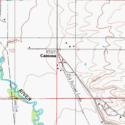 Topographic Map of 01S05E11CB__01 Well, MT