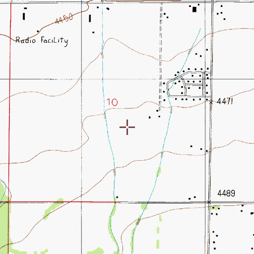 Topographic Map of 01S04E10DB__01 Well, MT