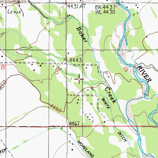 Topographic Map of 01S04E09CB__01 Well, MT