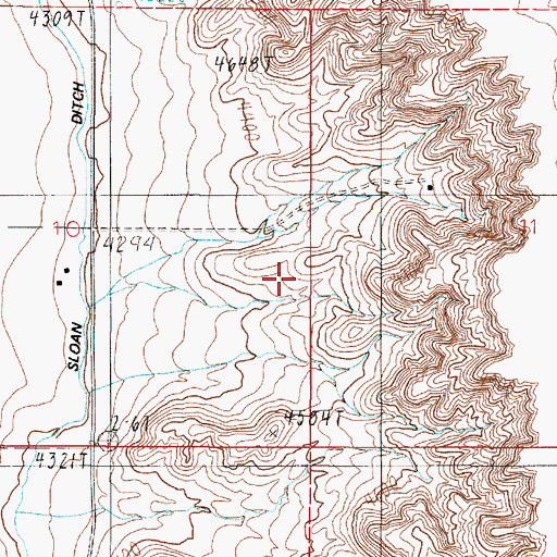 Topographic Map of 01N02E15DD__01 Well, MT
