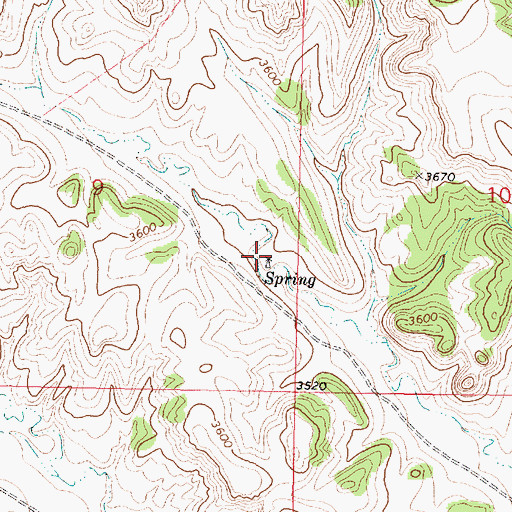 Topographic Map of 01S40E09DADB01 Well, MT