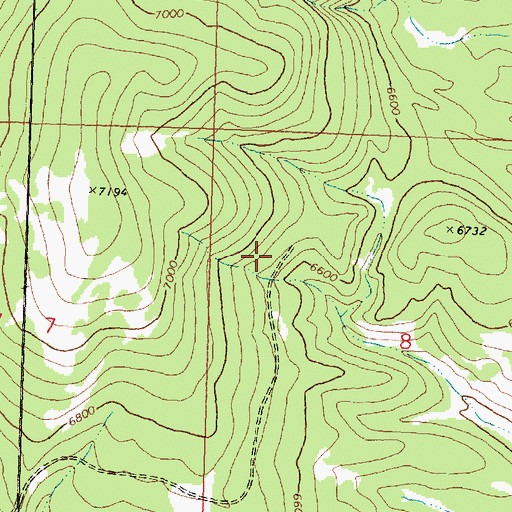 Topographic Map of 01S16W08BCAB01 Spring, MT