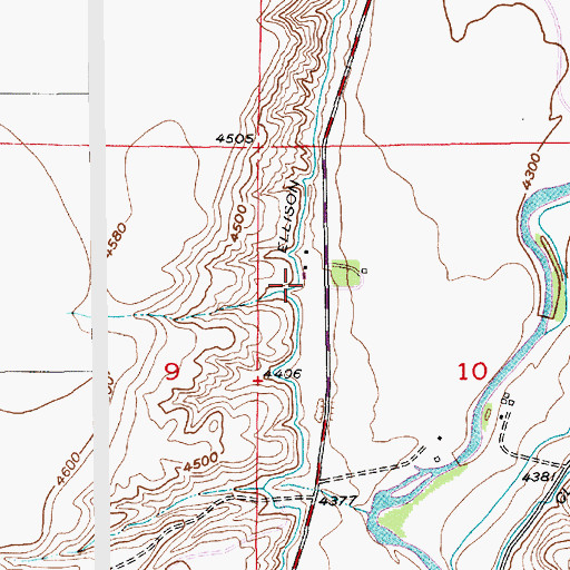 Topographic Map of 01S14E10BBCD01 Well, MT