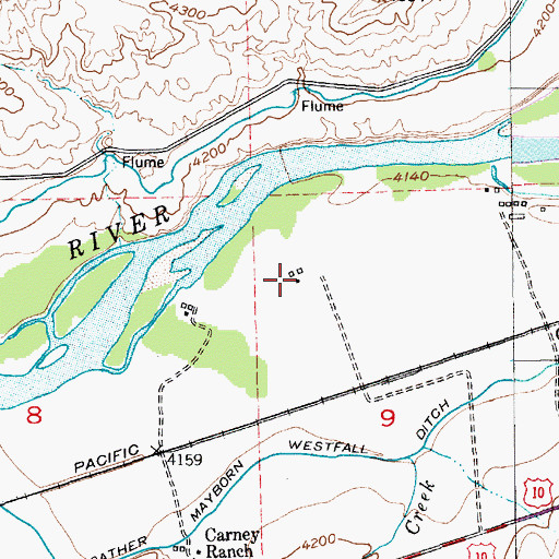 Topographic Map of 01S13E09BBCD01 Well, MT