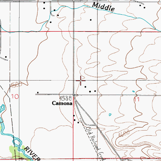 Topographic Map of 01S05E11BC__01 Well, MT