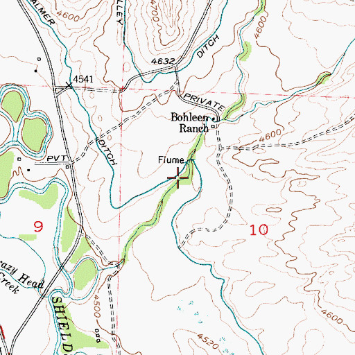 Topographic Map of 01S10E10B___01 Well, MT