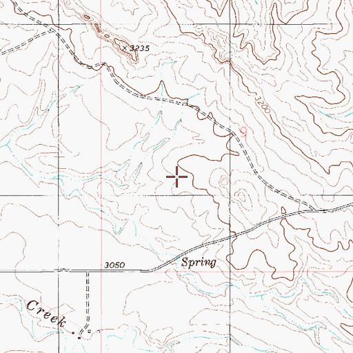 Topographic Map of 01S56E09CDC_01 Well, MT