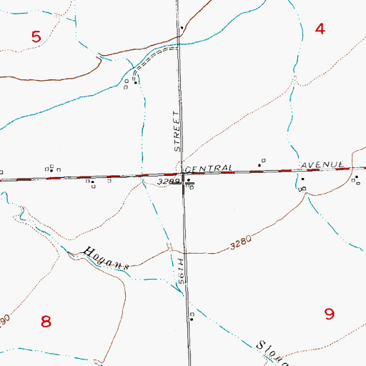 Topographic Map of 01S25E09BBBB01 Well, MT